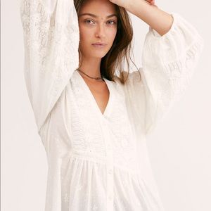 Free People June Bug Maxi Blouse